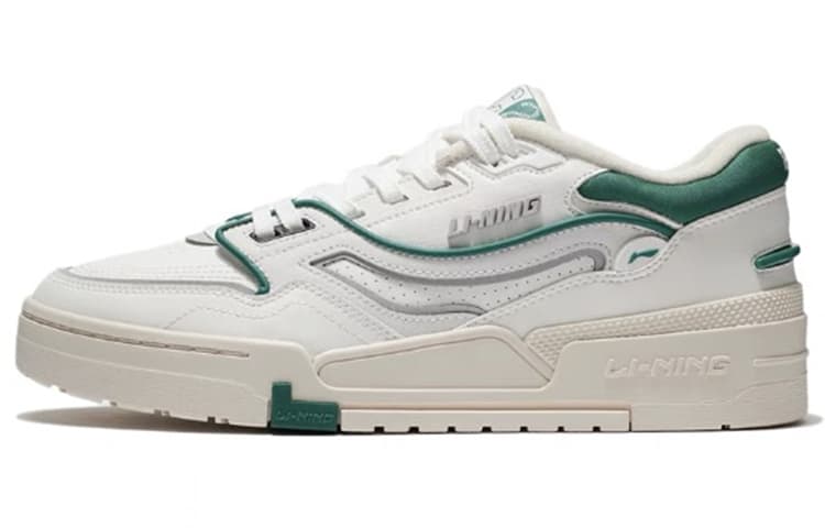 LiNing 001 BTC BTC Low-Top Skateboard Shoes Women's White Green