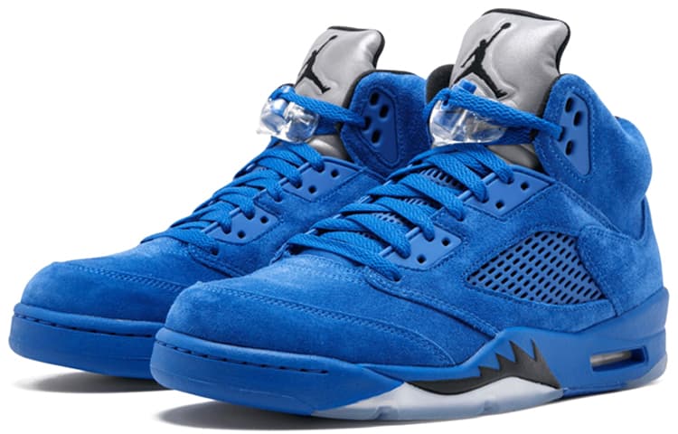 JORDAN 5 Retro Blue Suede 3
