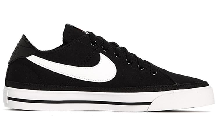 Nike Court Legacy Canvas Black White Women's 3