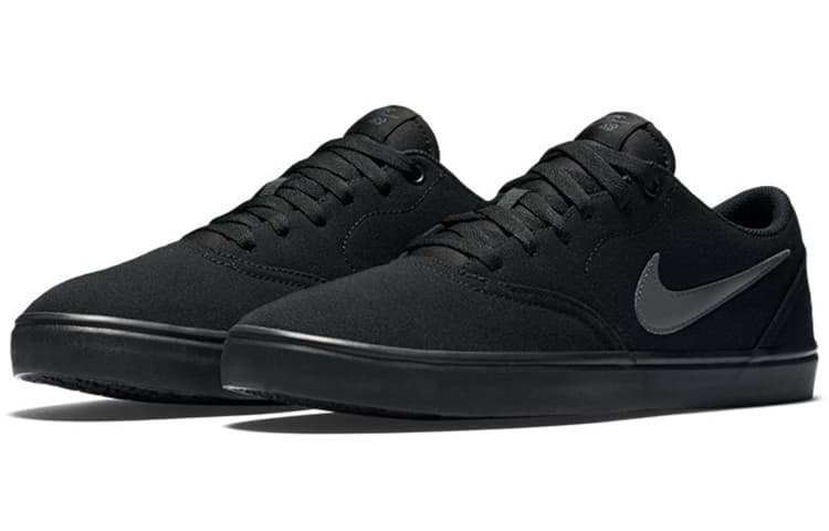 Nike Sb Check Solarsoft Canvas Triple Black 5