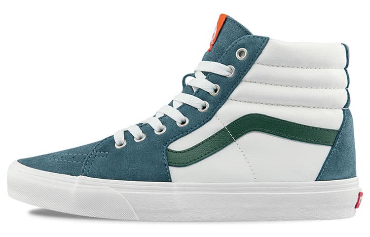 Vans SK8 HI Cozy Skateboarding Shoes Unisex White Green 2