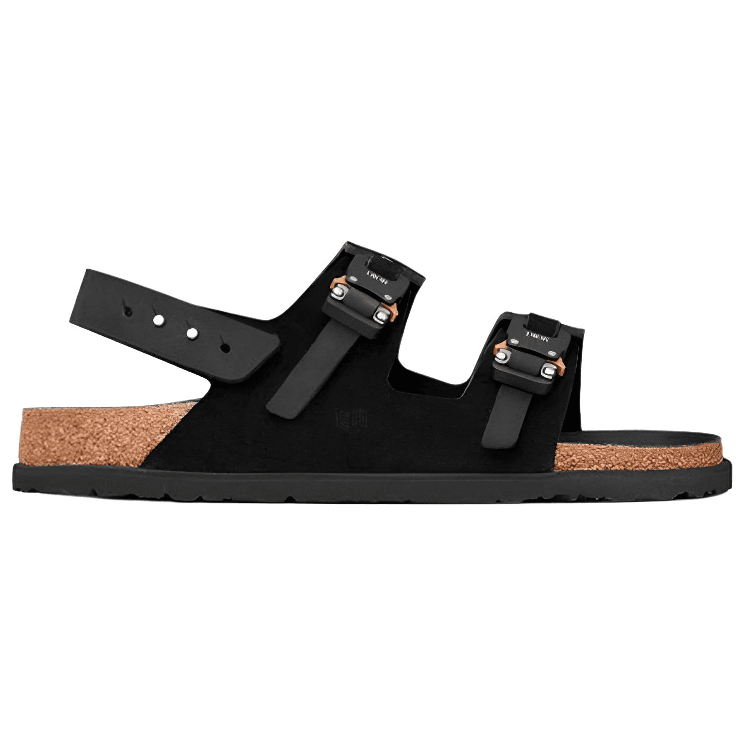 Birkenstock x DIOR Milano Leather Comfortable Fashion Slide Sandals Men's Black 3