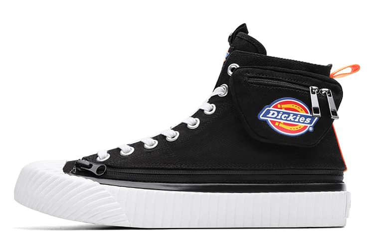 Dickies Canvas Shoes Men High-Top Black
