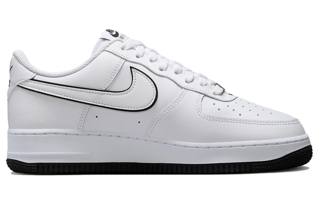 Nike Air Force 1 '07 Low White Black Outline Swoosh 3