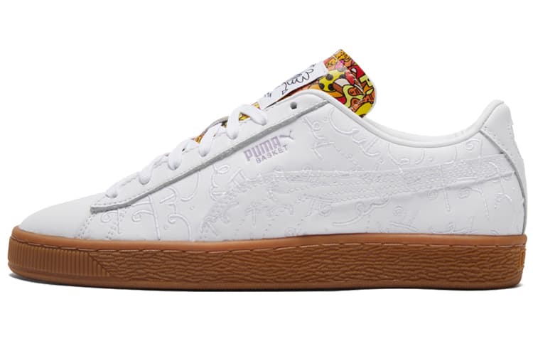 PUMA Basket Romero Britto Embroidered White Gum