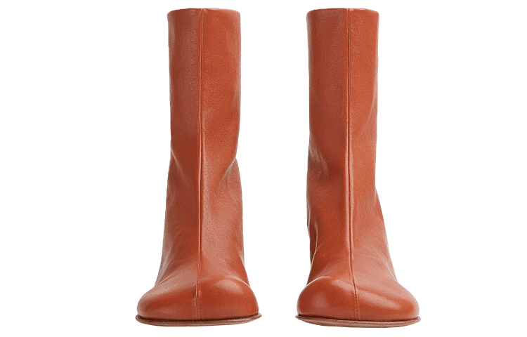 Bottega Veneta Leather Ankle Boot Brown Women's 6