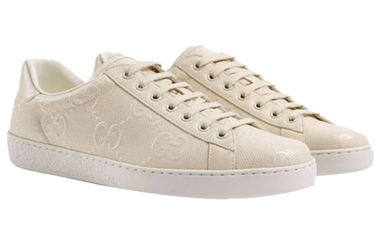 GUCCI Ace 'GG Embossed White' 4