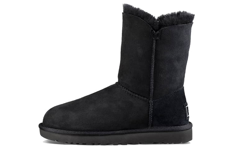 UGG Classic Bling Button Fleece Lined Black Women's 2
