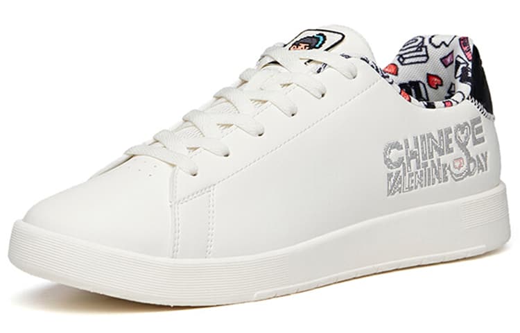 Anta Lifestyle Series Versatile Casual Low-Top Skate Shoes Men's White-Black 3