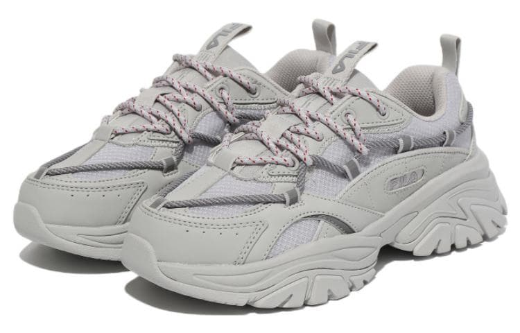 FILA Twinepatch Breathable And Lightweight Low top Casual Shoes Unisex Ecru Korean Style 4
