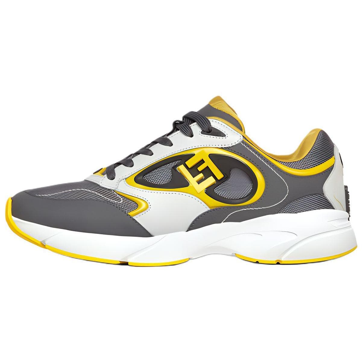 FENDI FENDI Forward Low-Top Casual Shoes Men's Gray 2