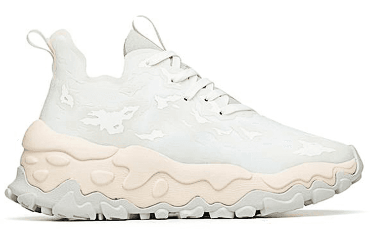 Anta Callus Removal Pro Cushioned Slip-Resistant Abrasion-Resistant Low-Top Chunky Sneakers Women's White Pink 4
