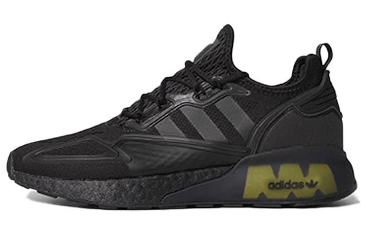Adidas Originals Zx 2K Boost Core Black Solar Yellow