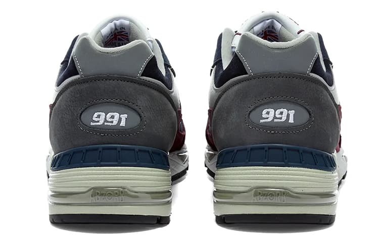 New Balance 991 Navy Burgundy 5