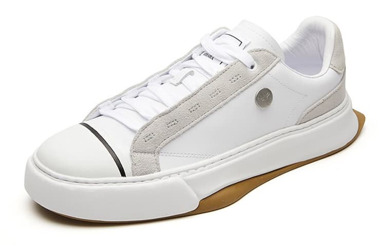 MIHARA YASUHIRO x FILA CRYPTO Anti-Slip Wear-Resistant Low-Top Skateboard Shoes Men's White Gray 3