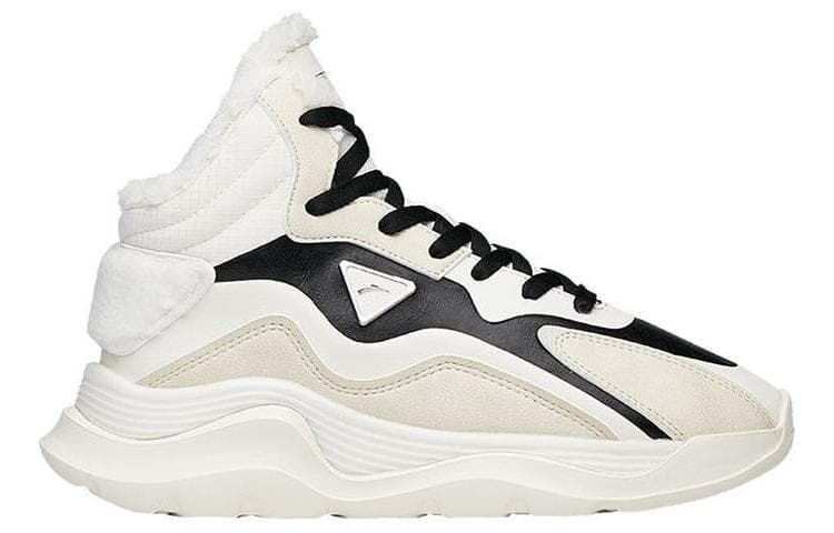 ANTA Casual Shoes Women's Mid-Top Light Beige White/Ivory White/Black 3