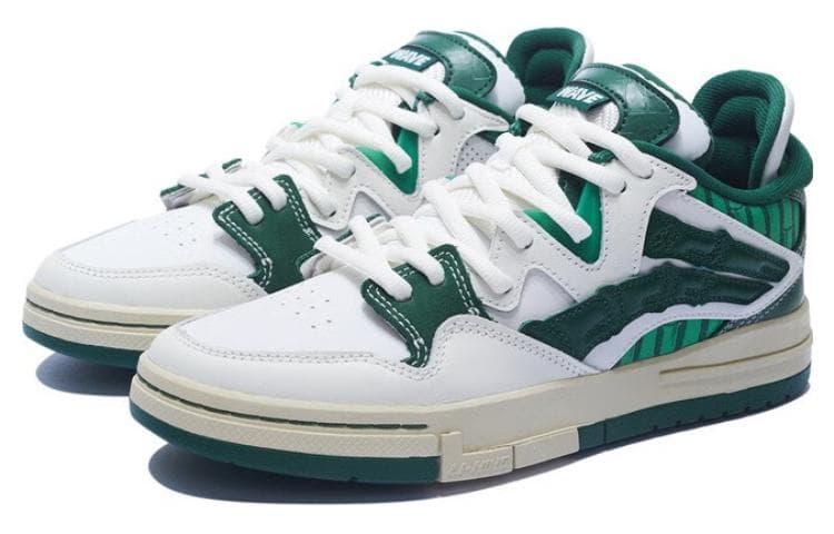 LiNing Wei Wu PRO Skateboard Shoes Men Low-Top White/Green 5