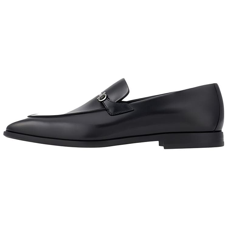 FERRAGAMO GANCINI Loafers Men's Black