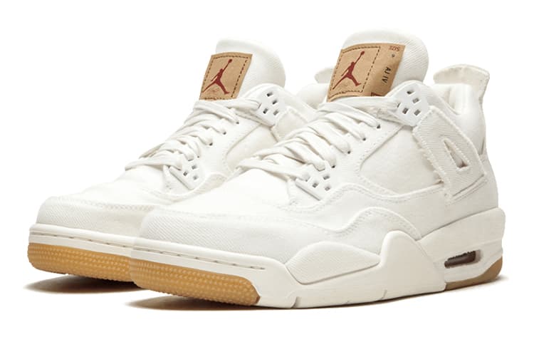 Jordan 4 Retro Levi's White GS Levi's Tag 6