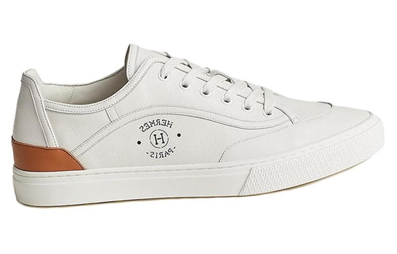 HERMES Get Low Top Stylish Skateboarding Shoes Men's White 4
