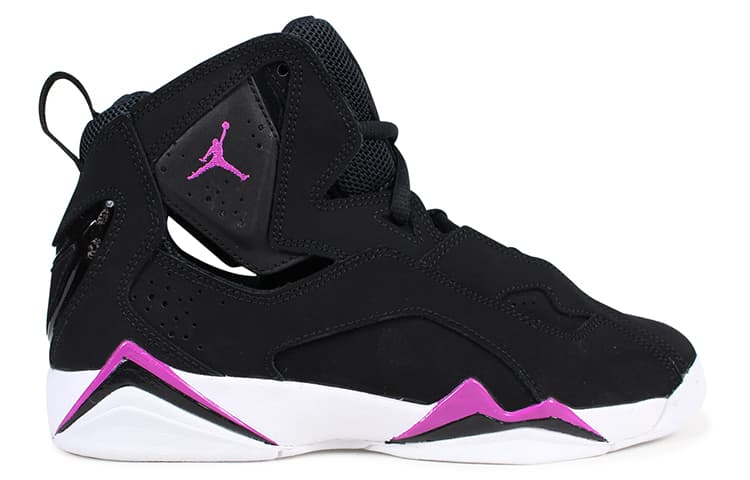 Jordan True Flight Black Fuchsia Blast White GS 4