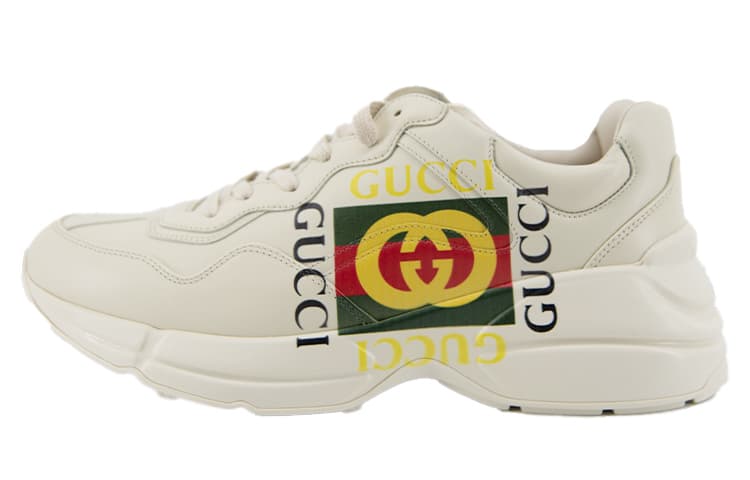 GUCCI Rhyton Leather Sneaker 'Vintage Logo' 5
