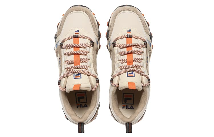 FILA Oakment Tr Cushioning Anti-Slip And Wear-Resistant Low-Top Casual Shoes Unisex Khaki Korean Style 6