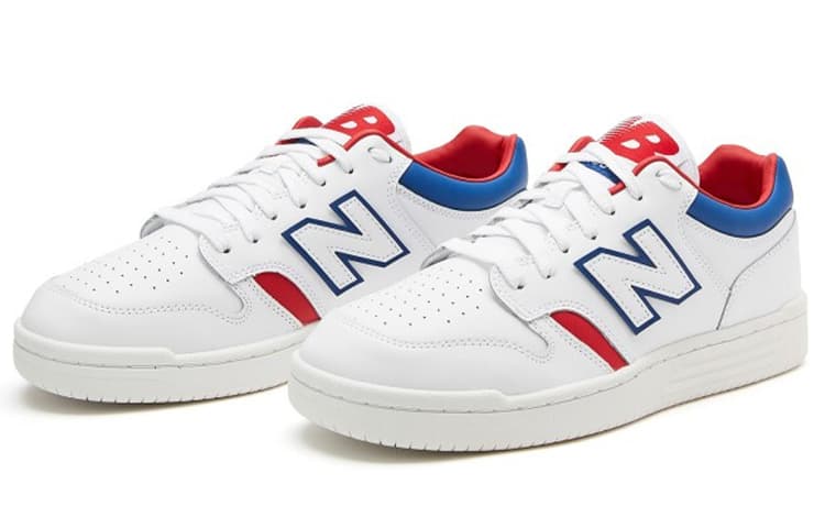 New Balance 480 Low White/Red/Blue 6