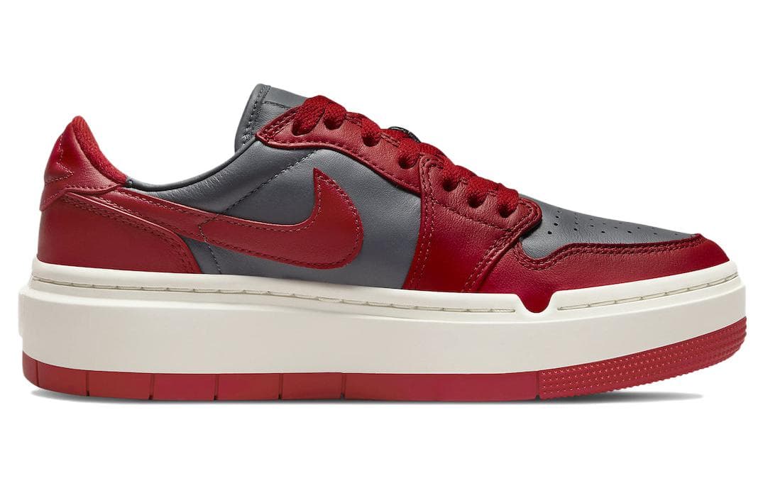 JORDAN 1 Elevate Low Dark Grey Varsity Red Women's 3