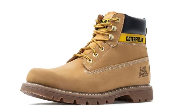 CAT Outdoor Boots Men Brown Yellow 4