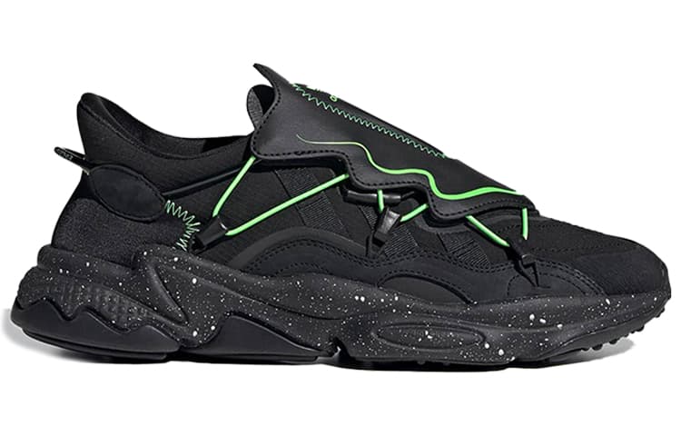 Ozweego Adidas Originals 'Black Solar Green' 3