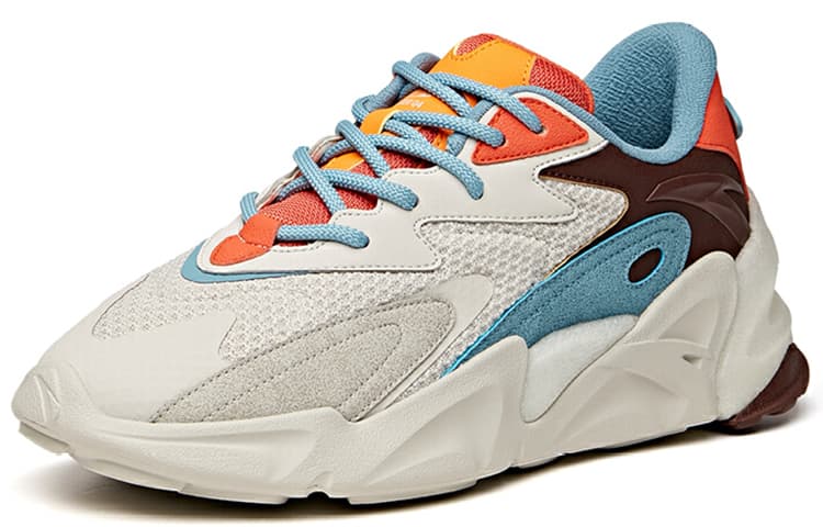 ANTA Pulse Casual Shoes Men Low-Top One Gray/Caramel Orange 3