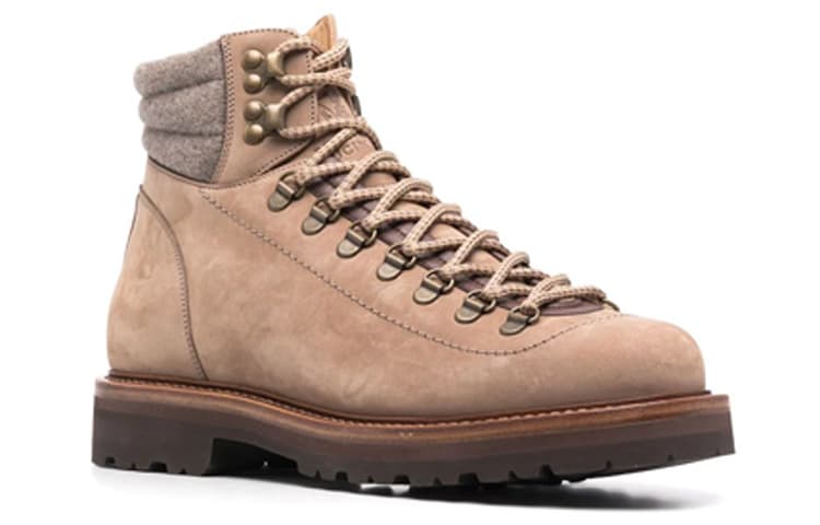 Brunello Cucinelli Ankle Boots Men Beige 6