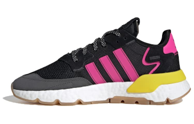 Adidas Originals Nite Jogger Black Magenta Gum Sole 2
