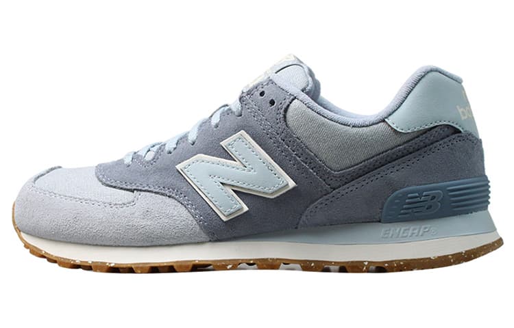 New Balance NB 574 Running Shoes Unisex Low-Top Light Blue/White/Brown 2