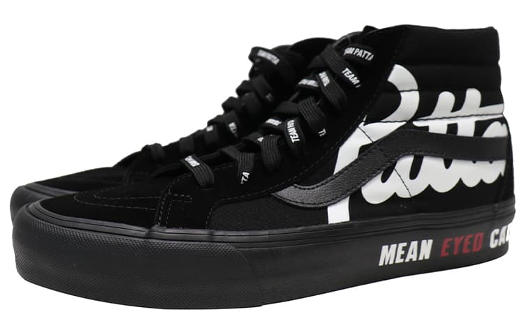 Vans Patta X Vault Sk8 Hi Reissue Vlt Lx 'Mean Eyed Cat   Black' 5