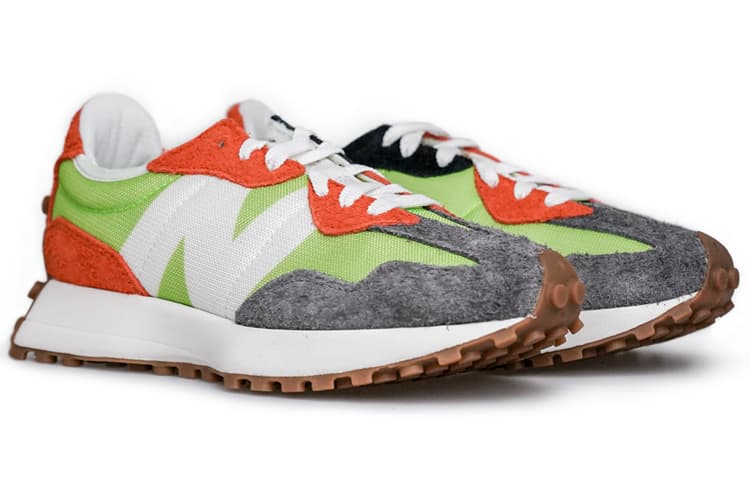 New Balance 327 Lime Green Red Grey 5