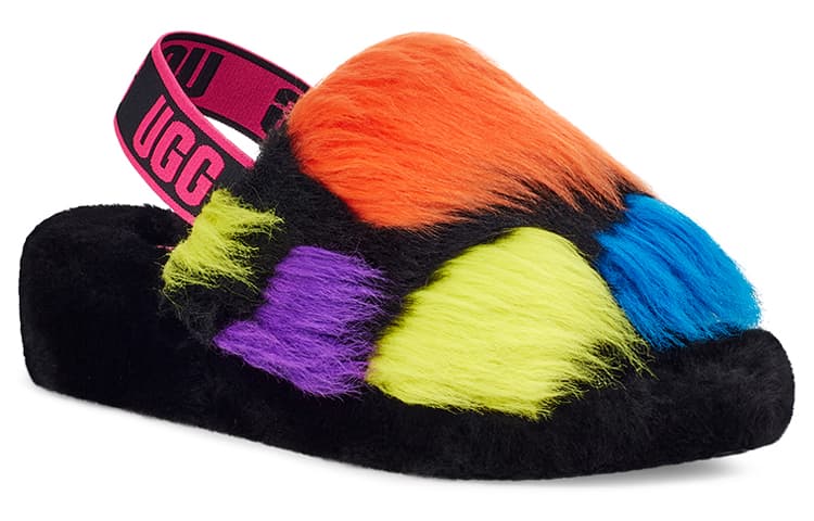UGG Women's Fluff Yeah Slide 'Party Spots' 5