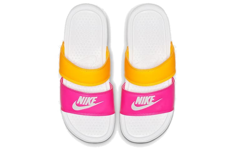 Nike Benassi Metallic Summit White Women's 5
