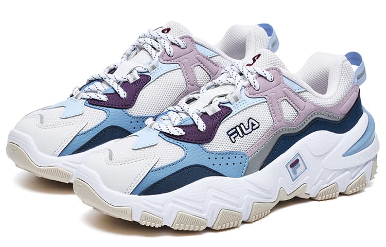 FILA Ray Tracer 2 Retro Shoes 'White Blue Pink' Women's 4