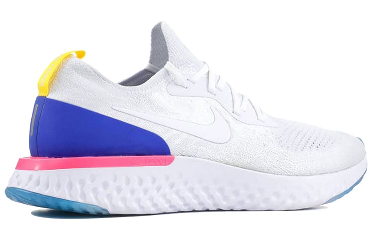 Nike Epic React Flyknit White Racer Blue Pink Blast 6