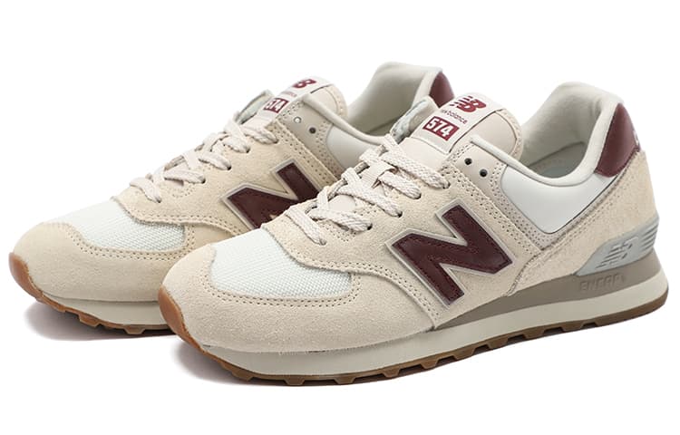 New Balance 574 Moonbeam Burgundy Women's 5