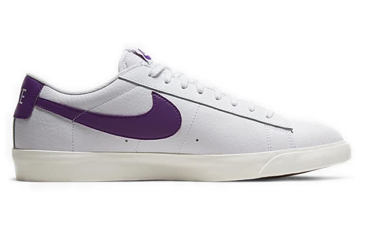 Nike Blazer Low Leather White Purple 4