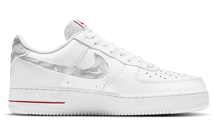 Nike Air Force 1 Low Topography Pack White University Red 4