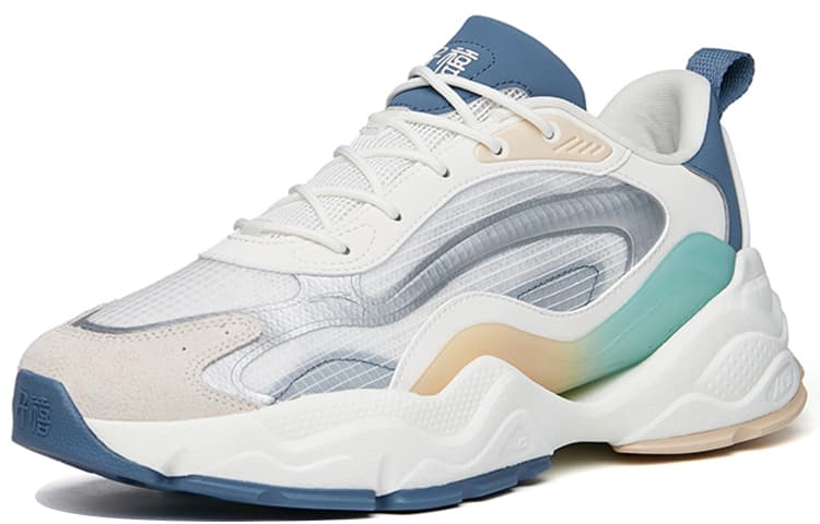 Anta Millennium 4.0 Anti-Slip Wear-Resistant Low-Top Sports Casual Shoes White Gray Silver 4