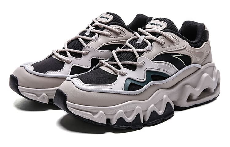 ANTA Chunky Sneakers Men Low-Top Black/Second Gray 4