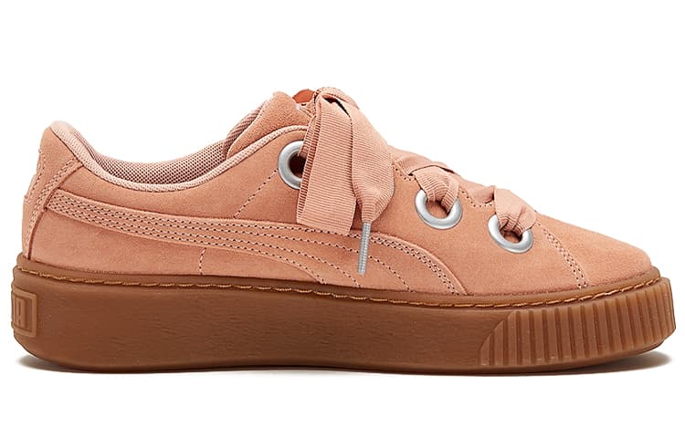 PUMA Platform Kiss Suede 'Red' Women's 4