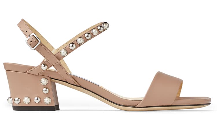 Jimmy Choo Aadra One Strap Sandals Women's Nude 4
