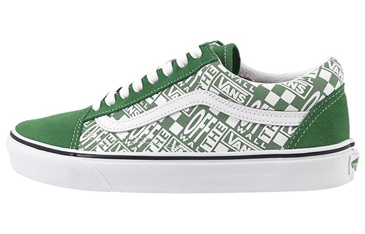 Old Skool Vans 'Off The Wall Green'