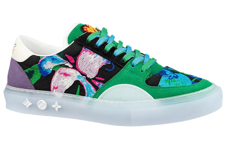 LOUIS VUITTON Ollie Sneakers 'Green Paint Style' 4